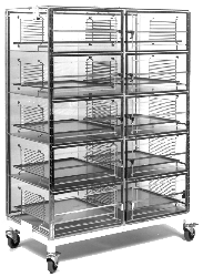 Non-ESD Double Stack Plenum Wall for N2 Desiccator Cabinets and Dry Boxes