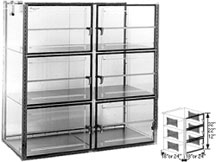 48x18x36 Static Dissipative Plenum Wall Desiccator Cabinet 6 Doors
