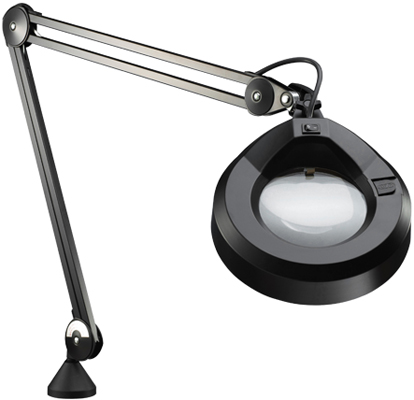 Luxo KFM Fluorescent Heavy-Duty Round Lens Multi-Purpose Magnifier