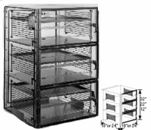18x24x36 Plenum Wall Desiccator Cabinet Dry Box 3 Doors