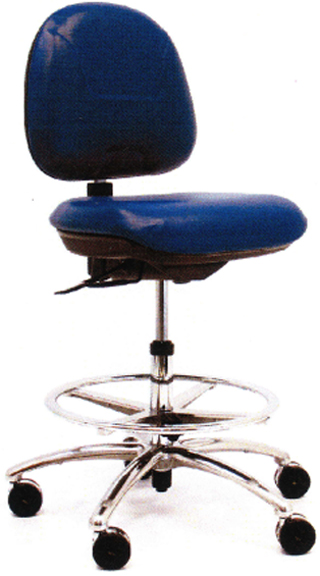 Gibo Kodama Class 10 Cleanroom / ESD 8530 Series High Bench Height Chair