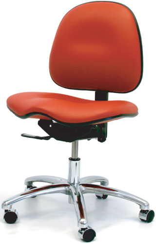 Gibo Kodama ESD Non-Cleanroom Stamina 7000 Saddle Seat Desk Height Chair