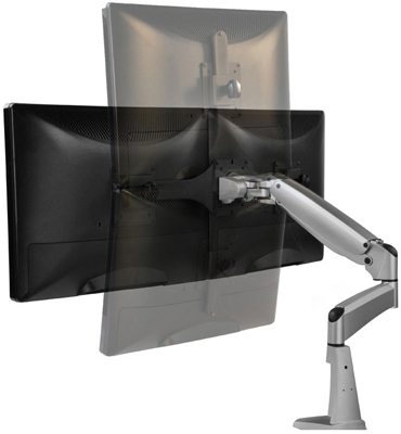 Workrite Poise - Twin Monitor Arm