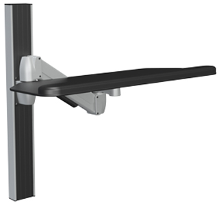SpaceCo SA01CB27 SpaceArm Wall Channel Mount with 27 Inch Cut Corner Platform