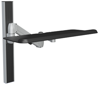 SpaceCo SX0127 Long Arm Wall Channel Mount with 27 Inch Platform